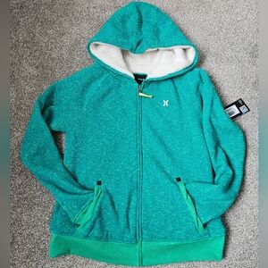 BNWT Hurley Full Zip Sherpa Hoodie  Cozy L-XL
